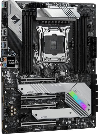Pllakë amë ASRock X299 Steel Legend, LGA 2066, ATX, gri