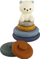 Set lodrash edukative Pyramid Bear Soft Blocks, blloqe të buta, shumëngjyrëshe