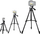 Tripod për kamera Tripodi, 1m, i lehtë, i zi