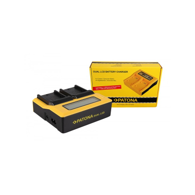 Karikues dual LCD PATONA për Sony NP-FM50 NP-F550 NP-F750 NP-F970