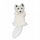 Lodër për qen Arctic Fox, pelush 35 cm, e bardhë