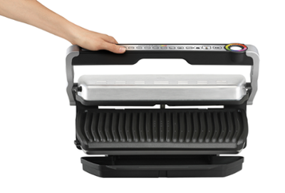 Skarë elektrike Tefal Optigrill + XL GC 722 D, e zezë / argjendtë