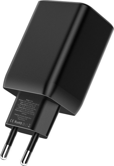 Karikues muri Tech-Protect C65W, 65W, 2x USB-C PD edhe USB-A QC 3.0, i zi