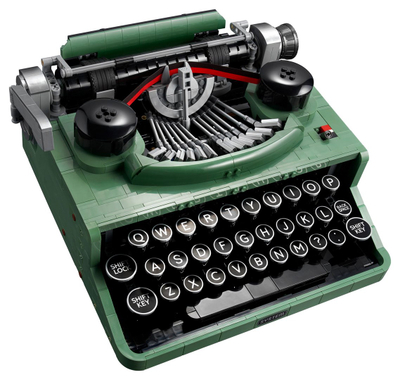 Lodër LEGO Ideas Typewriter 21327, model makinash shkrimi, retro, shumëngjyrëshe