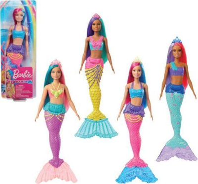 Kukull sirenë Barbie Dreamtopia Mermaid, me bisht lëvizës, shumëngjyrëshe