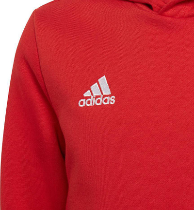 Bluzë me kapuç Adidas Entrada 22 Hoody Jr H57566, për kalamaj, pambuk poliester, e zezë