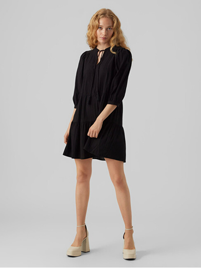 Фустан VERO MODA VMPRETTY Regular Fit, црн