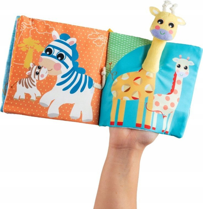 Libër edukativ me kukull gishti Chicco Gjirafë, 3-24 mujsh, 15 x 4 x 15 cm, shumëngjyrësh