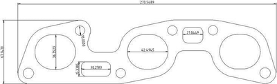 Flanxhë shkarkimi TurboWorks Nissan RB26, inox 304SS, 10mm, metalike