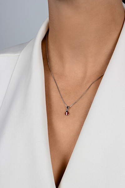 Qafore për femra Brilio Silver Ladybug, e argjendtë