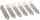Mbulesa slote InLine 11108, set 6 copë, low profile, metalike