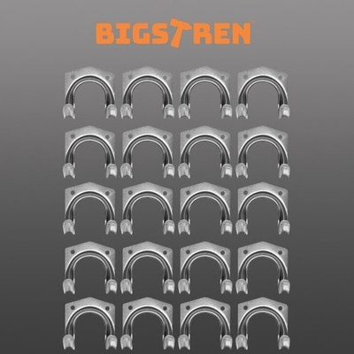 Set grepa metalikë BIGSTREN, 20 copë, për vegla, argjendi
