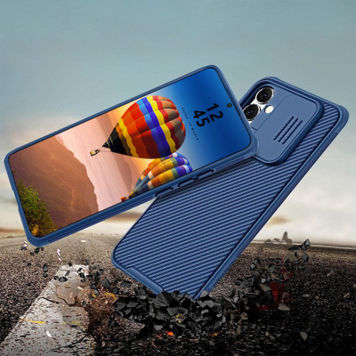 Kapak mbrojtës Nillkin CamShield Pro për Samsung Galaxy A36 5G, plastikë TPU, blu