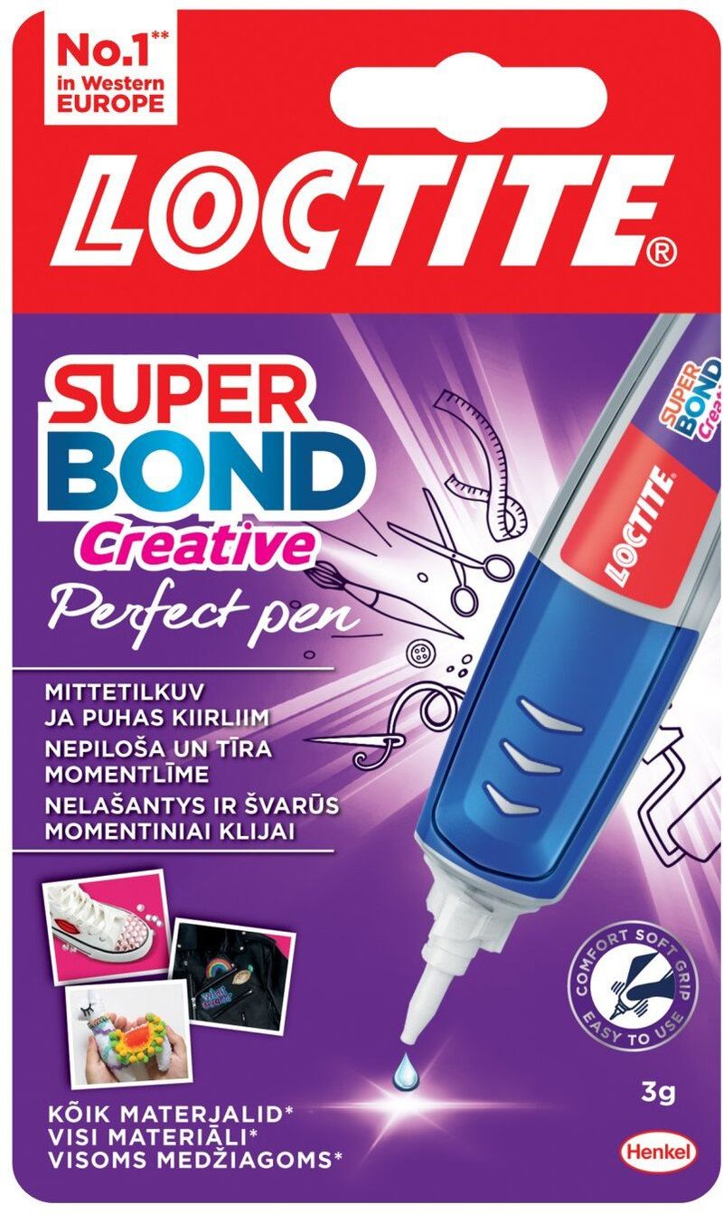Ngjitës xheli Loctite Super Attak PerfectPen, 3g, transparent