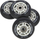 Rrota patinash NILS EXTREME, set 4x 70x24mm PU, 82A, kushineta ABEC 9