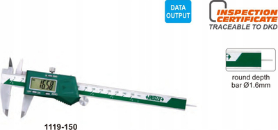 Дигитален клизмен мерач без марка, 0–150 mm, инчи mm, не'рѓосувачки челик