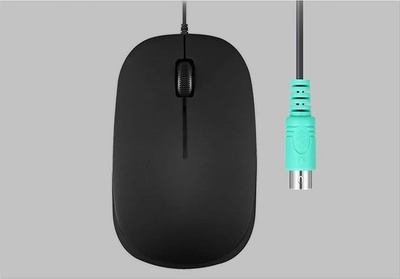 Maus me kabllo Perixx Perimice 201, optik 1000 dpi, PS2, i zi