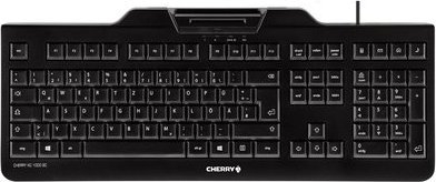 Tastierë CHERRY KC 1000 SC, me kabllo USB, AZERTY frëngjisht, e zezë