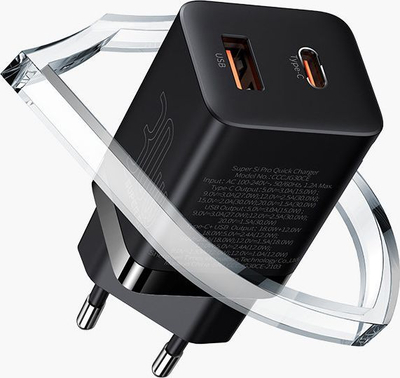Karikues Baseus Super Si Pro, 1 x USB A 1 x USB C, i zi