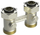 Distributor i drejtë Danfoss RLV-KB, 3/4", distanca qendër 50mm, bronzi i nikluar