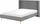 Shtrat dopio Velvet VILLETTE, 140x200 cm, kadife, gri