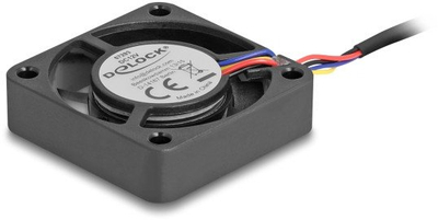 Ventilator axial për PC Delock, 40 x 40 x 10 mm, 12 V DC, i zi
