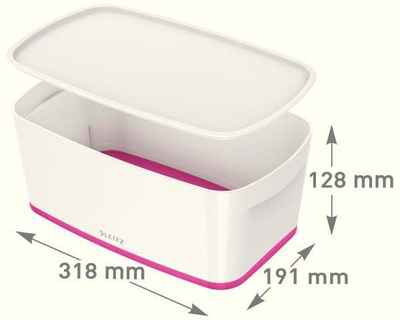 Kuti organizimi Leitz MyBox me kapak, 5L, e bardhë