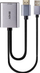 Adapter video Lindy HDMI në USB C, 4K 60Hz, me furnizim USB, ngjyrë gri