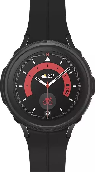 Mbulesë Spigen Liquid Air për Samsung Galaxy Watch 5 Pro, 45mm, TPU, e zezë