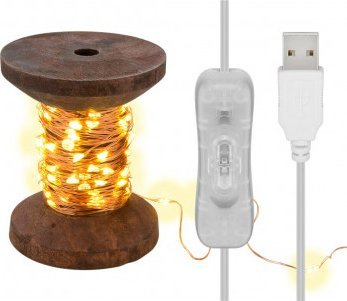 Varg dritash LED dekorative, 10 m, 100 LED, dritë e ngrohtë
