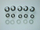 Set bushing Manfrotto RD04003, 5 copë, për kokë D400, i zi