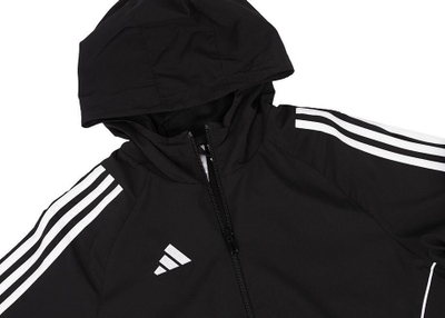 Jakne sportive adidas Tiro 24 Jr IM8798, për kalamoj, poliestër i riciklum, e zezë