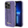 Mbrojtëse telefoni Guess Sequin Script Metal, për iPhone 13 6.1", e purpurt