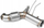 Downpipe shkarkimi BMW N57X 550d 750d F01 F02 F10 F11, çelik inox, diametër 90mm