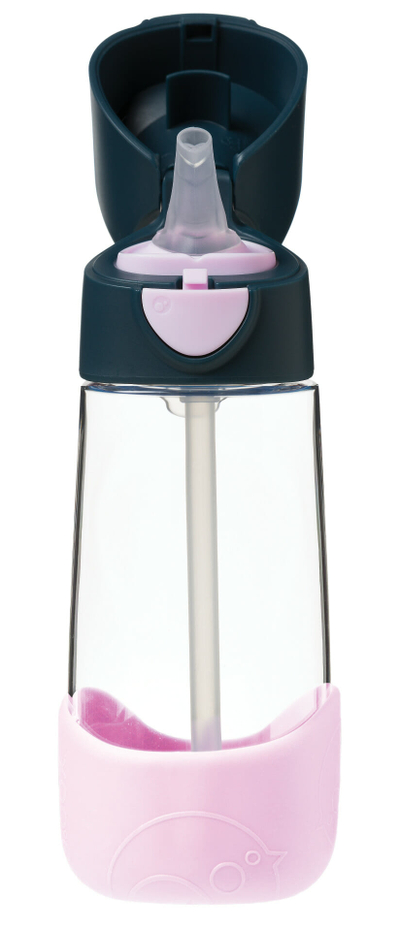 Shishe uji për fëmijë b.box Tritan Straw Bottle, 450ml, me pipë, strawberry shake