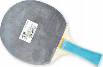 Raketë ping pong 005163, dru, dorezë e rehatshme, e kuqe