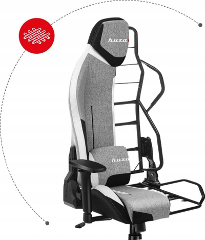 Karrige gaming Huzaro Force 7.9 Gray Mesh, ergonomike, mban deri 150 kg, gri