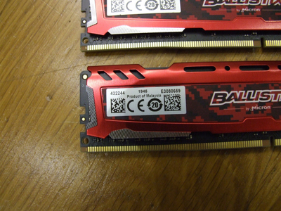 RAM Crucial Ballistix Sport, 16GB DDR4 3000MHz, për kompjuter tavoline, i kuq