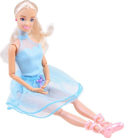 Kukull Anlily Dancer, 30cm, me aksesorë, fustan blu