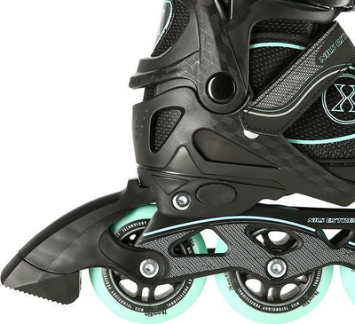 Rola inline Nils Extreme NA11008, me numër që shtyhet 31-34, rrota 82A, jeshile