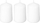 Qiri dekorativ Atmosphera Many White, 110g, 17 orë që digjet, i bardhë