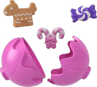 Set loje Mattel Polly Pocket Bear Gumball Machine HJG28, 32 pjesë, me 2 kukulla, shumëngjyrësh