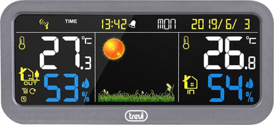Radio ora ME 3P20 RC, alarm, kompakte, e zezë