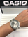 Orë për meshkuj Casio, e argjendtë
