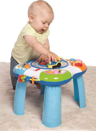 Tavolinë edukative Smily Play 0801, me drita dhe tinguj, shumëngjyrëshe