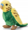 Lodër pellushi Teka Animigos Budgerigar, 17cm, jeshile e verdhë