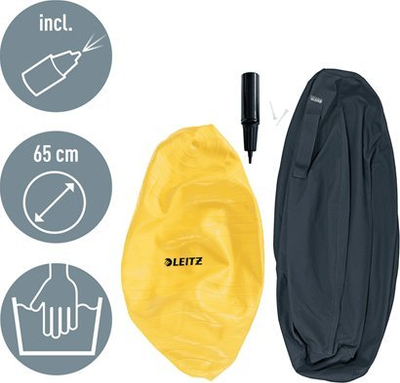 Top ulës Leitz Ergo Cosy, 65cm, kadife, gri