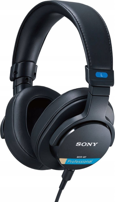 Слушалки Sony MDR M1, над уво, со кабел, црни