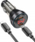 Karikues makine HOCO E73, 2x Type C 30W QC, ekran dixhital PD, transparent i zi