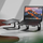 Qëndrim laptopi Crong prej alumini, ergonomik, i zi
